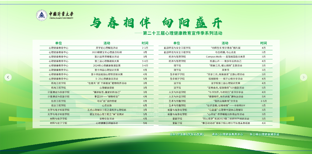 第二十三届心理健康教育宣传季活动